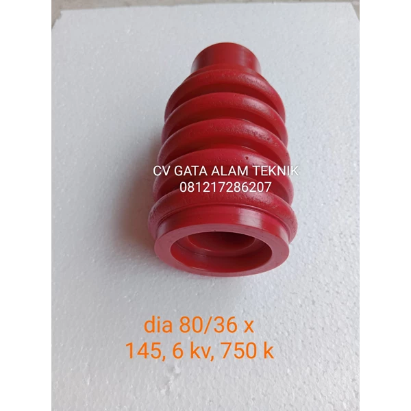Custom Electrical insulator Polymer 6kv diameter 80/36x145mm
